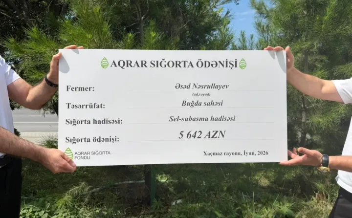 Təsərrüfatlara dəymiş zərərlərə üzrə sığorta ödənişləri həyata keçirib